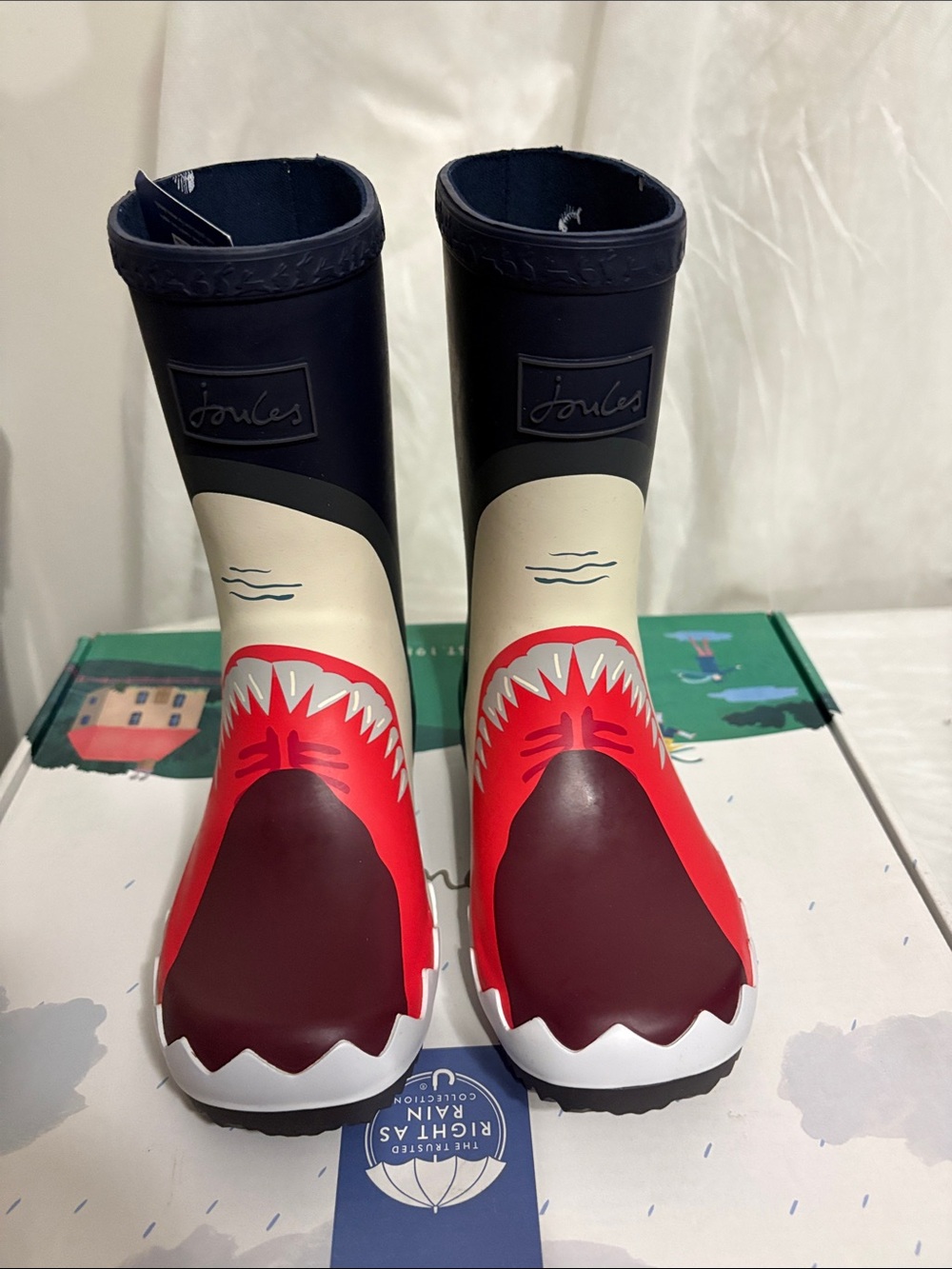 Joules Kids' Rain Boots size US 12 NWT